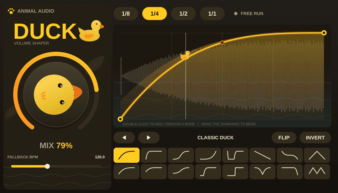 DUCK volume shaper plugin interface